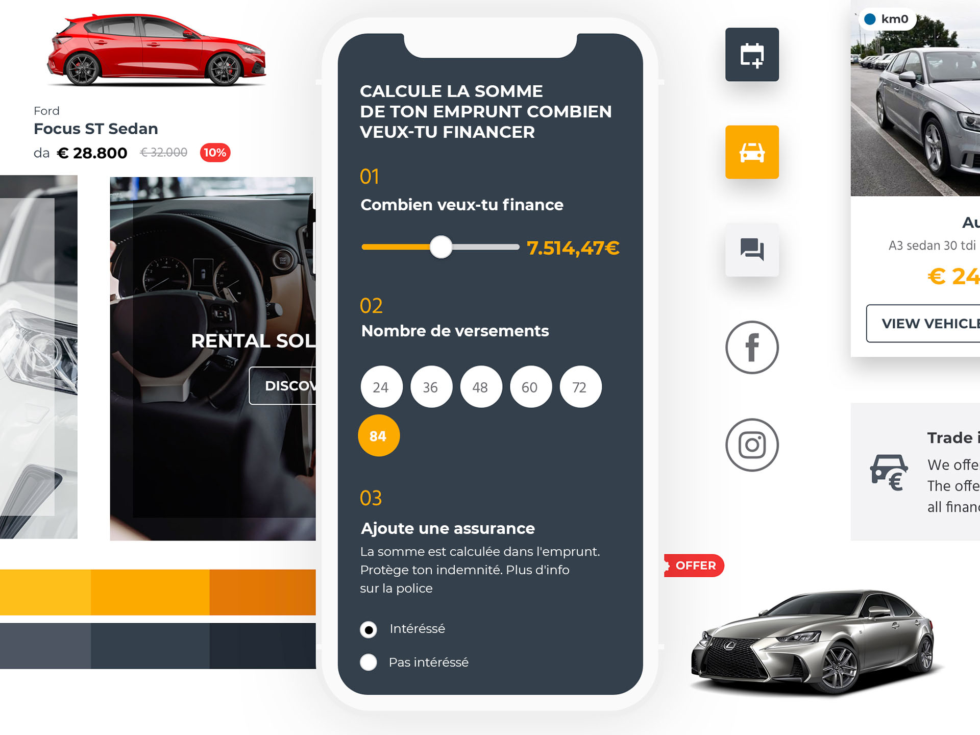 WebSparK est entièrement personnalisable en termes de contenu et de mise en page pour être 100% compatible avec l'identité visuelle de tout constructeur OEM