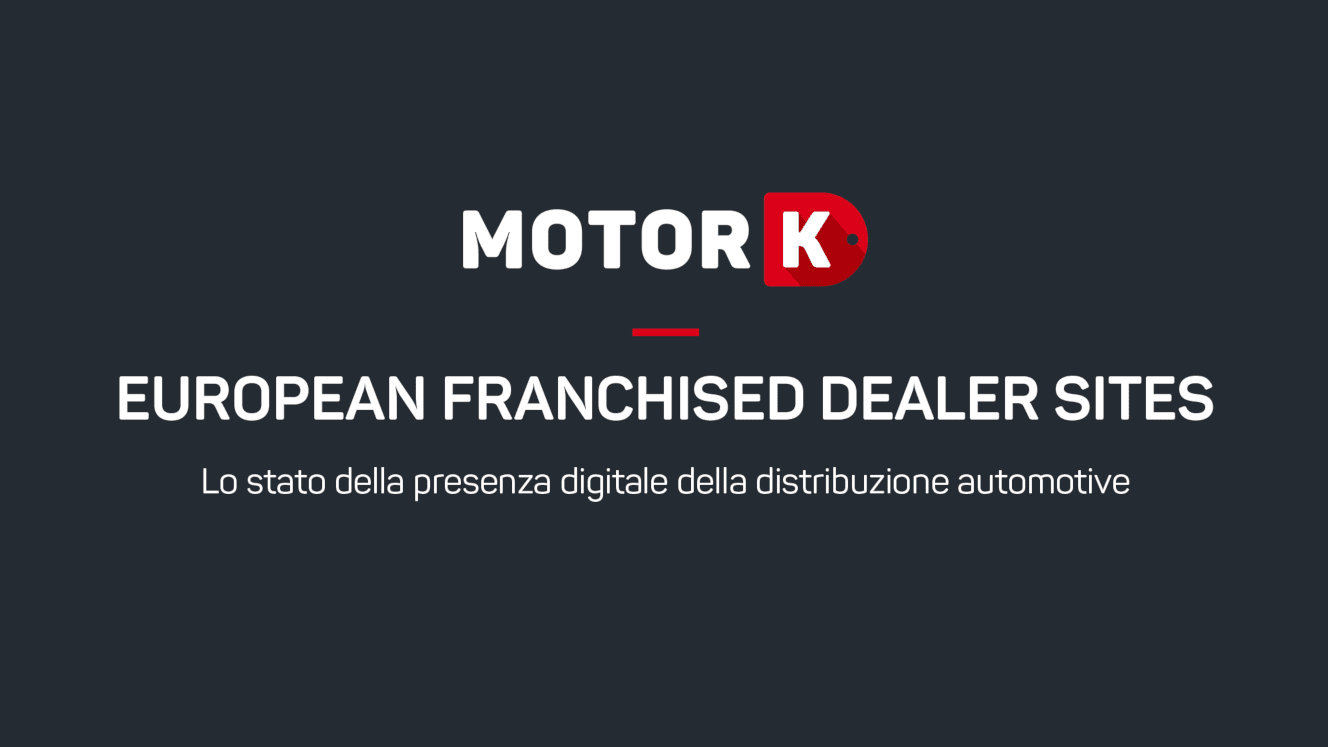 MotorK ha condotto uno studio sullo digitalizzazione delle concessionarie Europee