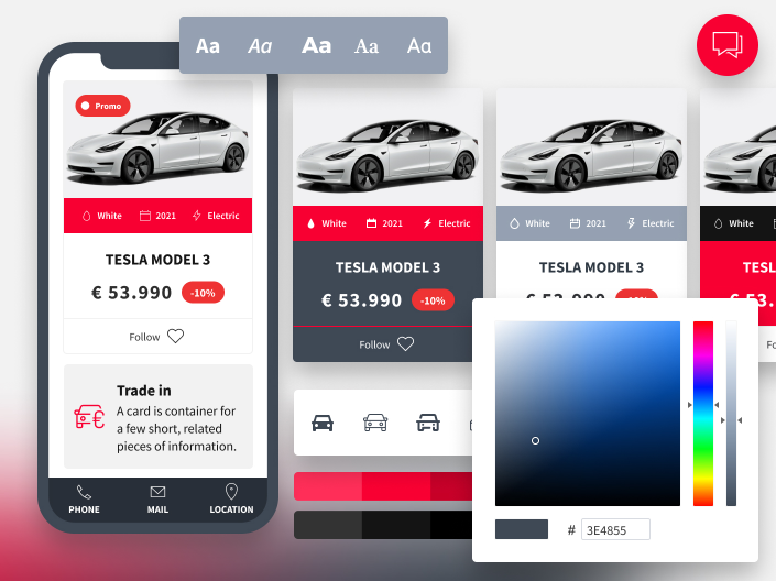 Auto dealer website personalisation to match your brand colours